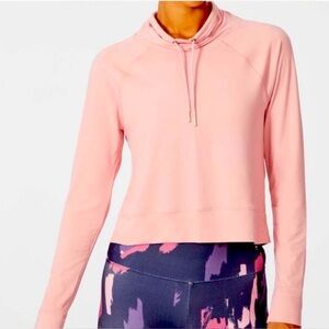 Marika Women’s Pink Cowl Neck Pullover Yoga‎ Long Sleeve Top Size Large NWT